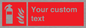 FZ7333: Custom Fire extinguisher Sign