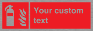 FZ7333: Custom Fire extinguisher Sign
