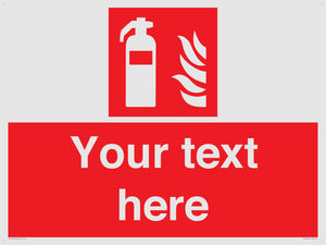 FZ7333: Custom Fire extinguisher Sign