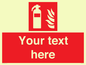 FZ7333: Custom Fire extinguisher Sign