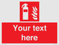 FZ7333: Custom Fire extinguisher Sign