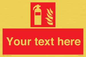 FZ7333: Custom Fire extinguisher Sign
