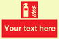FZ7333: Custom Fire extinguisher Sign