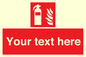 FZ7333: Custom Fire extinguisher Sign