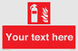 FZ7333: Custom Fire extinguisher Sign