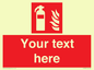 FZ7333: Custom Fire extinguisher Sign