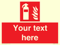 FZ7333: Custom Fire extinguisher Sign