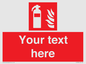 FZ7333: Custom Fire extinguisher Sign