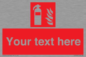 FZ7333: Custom Fire extinguisher Sign