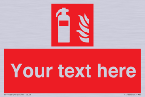 FZ7333: Custom Fire extinguisher Sign