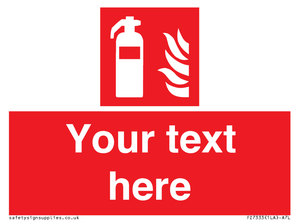 FZ7333: Custom Fire extinguisher Sign