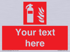 FZ7333: Custom Fire extinguisher Sign