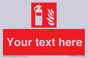 FZ7333: Custom Fire extinguisher Sign