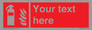 FZ7333: Custom Fire extinguisher Sign