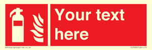 FZ7333: Custom Fire extinguisher Sign