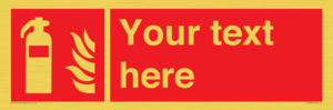 FZ7333: Custom Fire extinguisher Sign