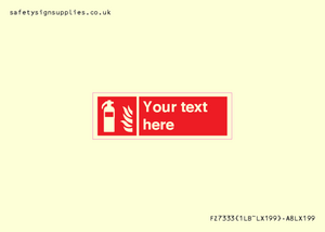 FZ7333: Custom Fire extinguisher Sign