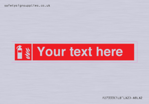 FZ7333: Custom Fire extinguisher Sign