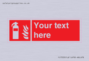 FZ7333: Custom Fire extinguisher Sign