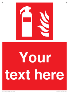 FZ7333: Custom Fire extinguisher Sign