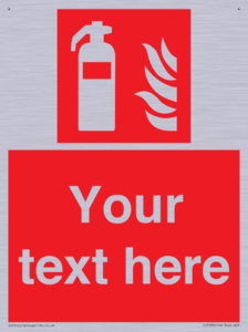 FZ7333: Custom Fire extinguisher Sign