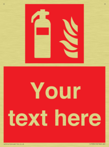 FZ7333: Custom Fire extinguisher Sign