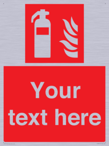 FZ7333: Custom Fire extinguisher Sign