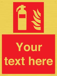 FZ7333: Custom Fire extinguisher Sign