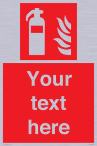 FZ7333: Custom Fire extinguisher Sign