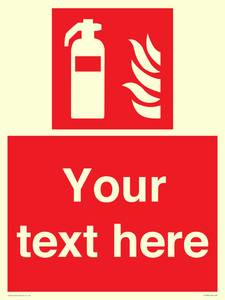 FZ7333: Custom Fire extinguisher Sign