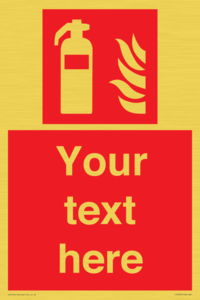 FZ7333: Custom Fire extinguisher Sign