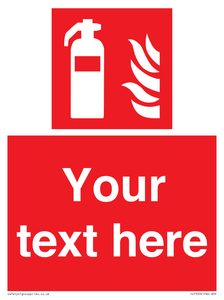 FZ7333: Custom Fire extinguisher Sign