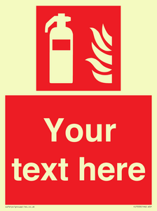 FZ7333: Custom Fire extinguisher Sign