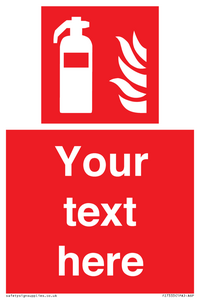FZ7333: Custom Fire extinguisher Sign