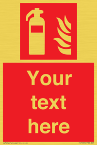 FZ7333: Custom Fire extinguisher Sign