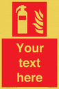 FZ7333: Custom Fire extinguisher Sign