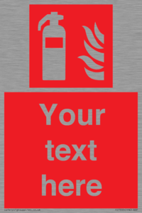 FZ7333: Custom Fire extinguisher Sign