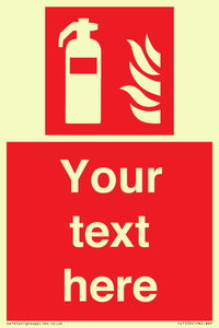 FZ7333: Custom Fire extinguisher Sign