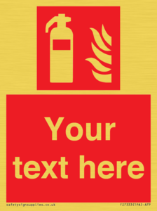 FZ7333: Custom Fire extinguisher Sign