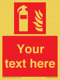 FZ7333: Custom Fire extinguisher Sign