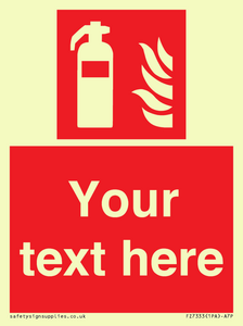 FZ7333: Custom Fire extinguisher Sign