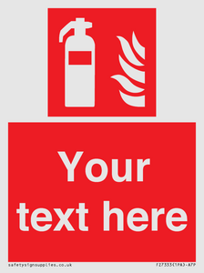 FZ7333: Custom Fire extinguisher Sign