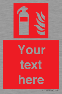 FZ7333: Custom Fire extinguisher Sign