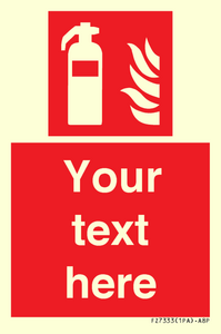 FZ7333: Custom Fire extinguisher Sign