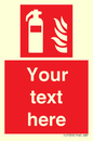 FZ7333: Custom Fire extinguisher Sign