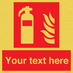 FZ7333: Custom Fire extinguisher Sign