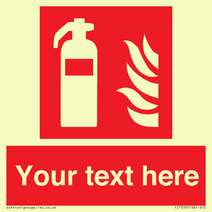 FZ7333: Custom Fire extinguisher Sign