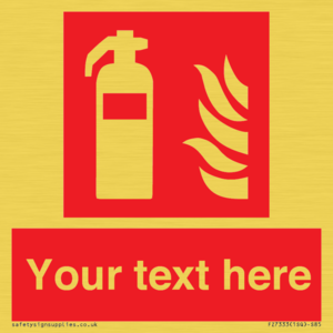 FZ7333: Custom Fire extinguisher Sign