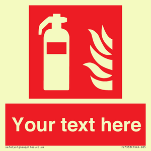 FZ7333: Custom Fire extinguisher Sign