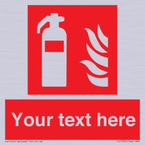 FZ7333: Custom Fire extinguisher Sign